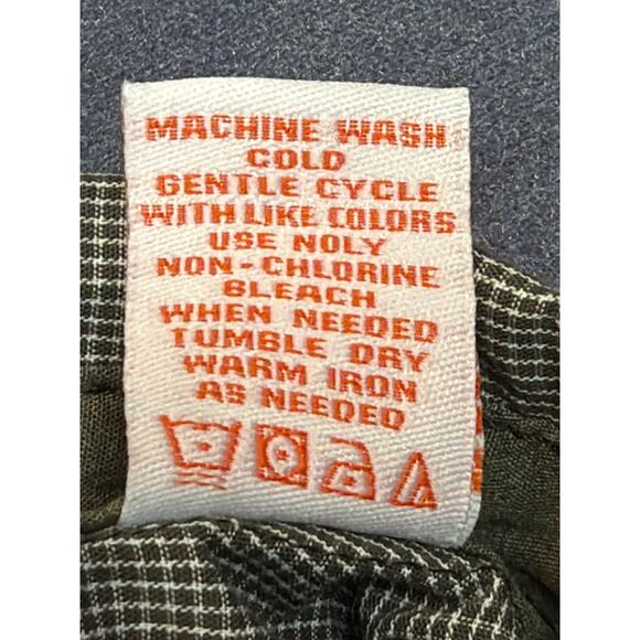 Michael Brandon Long Sleeve Button Down Shirt Green/White Small Plaid Mens XL - Picture 9 of 10